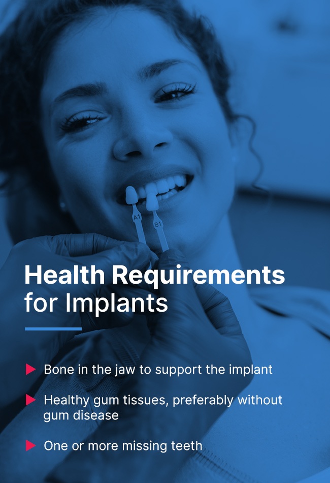 health requirements for dental implants